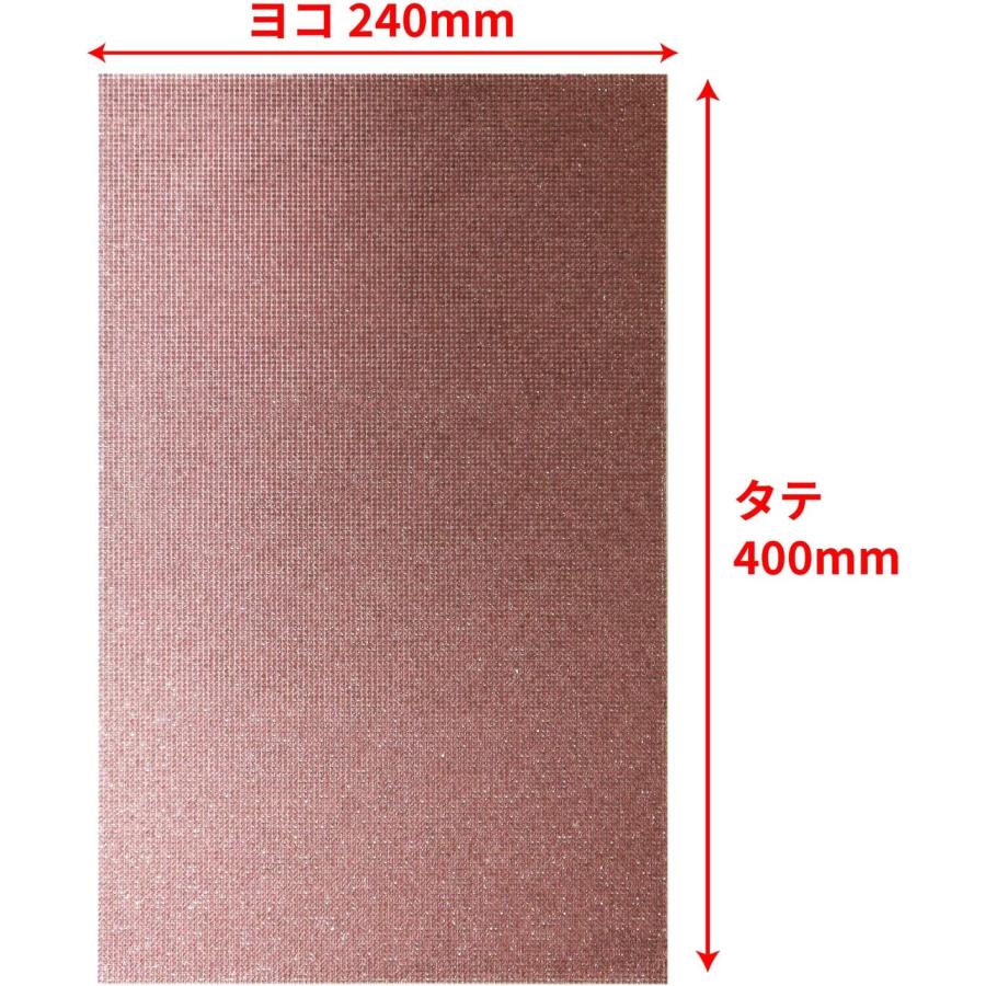 ラインストーンシール 粘着あり スマホ シート ステッカー A4大きめサイズ 【ライトアメジスト】1シート 240x400mm  S006 | きらきらぷんぷん丸 | 01