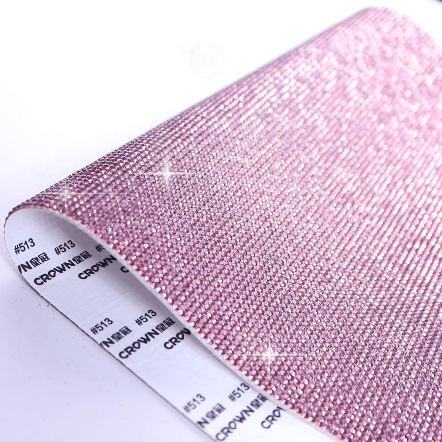 ラインストーンシール 粘着あり スマホ シート ステッカー A4大きめサイズ 【ライトアメジスト】1シート 240x400mm  S006 | きらきらぷんぷん丸 | 05