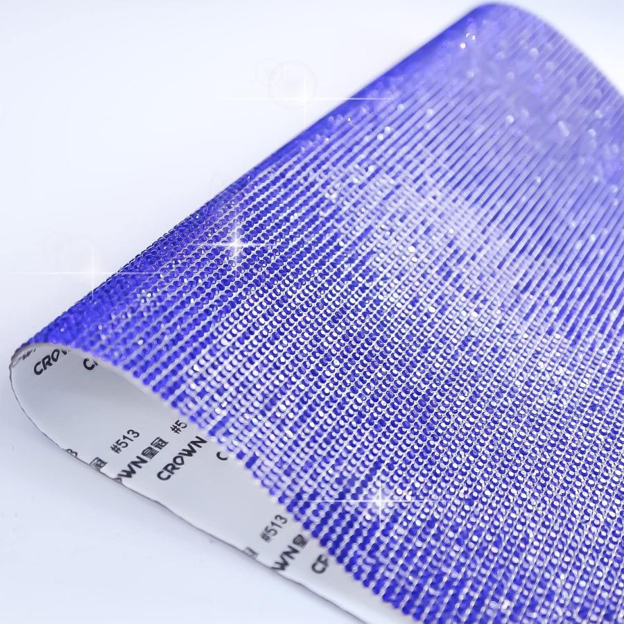 ラインストーンシール 粘着あり デコレーション スマホ シート ステッカー A4大きめサイズ 【アメジスト】1シート 240x400mm  S013 | きらきらぷんぷん丸 | 05