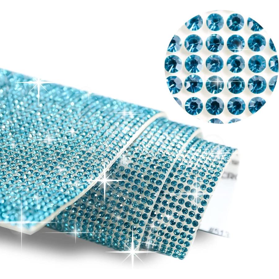 ラインストーンシール 粘着あり シート ステッカー A4大きめサイズ 【エメラルドグリーン】1シート 240x400mmS016 | きらきらぷんぷん丸