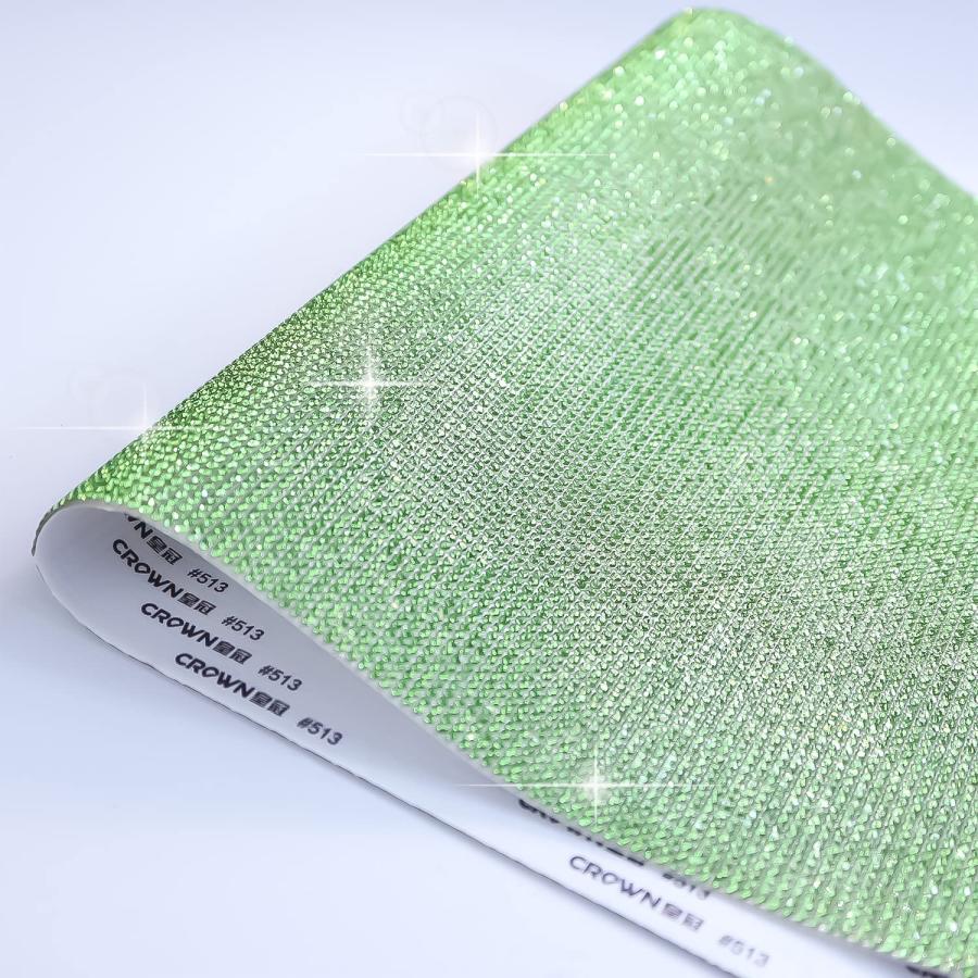 ラインストーンシール 粘着あり デコレーション スマホ シート ステッカー A4大きめサイズ 【ペリドット】1シート 240x400mm  S017 | きらきらぷんぷん丸 | 05