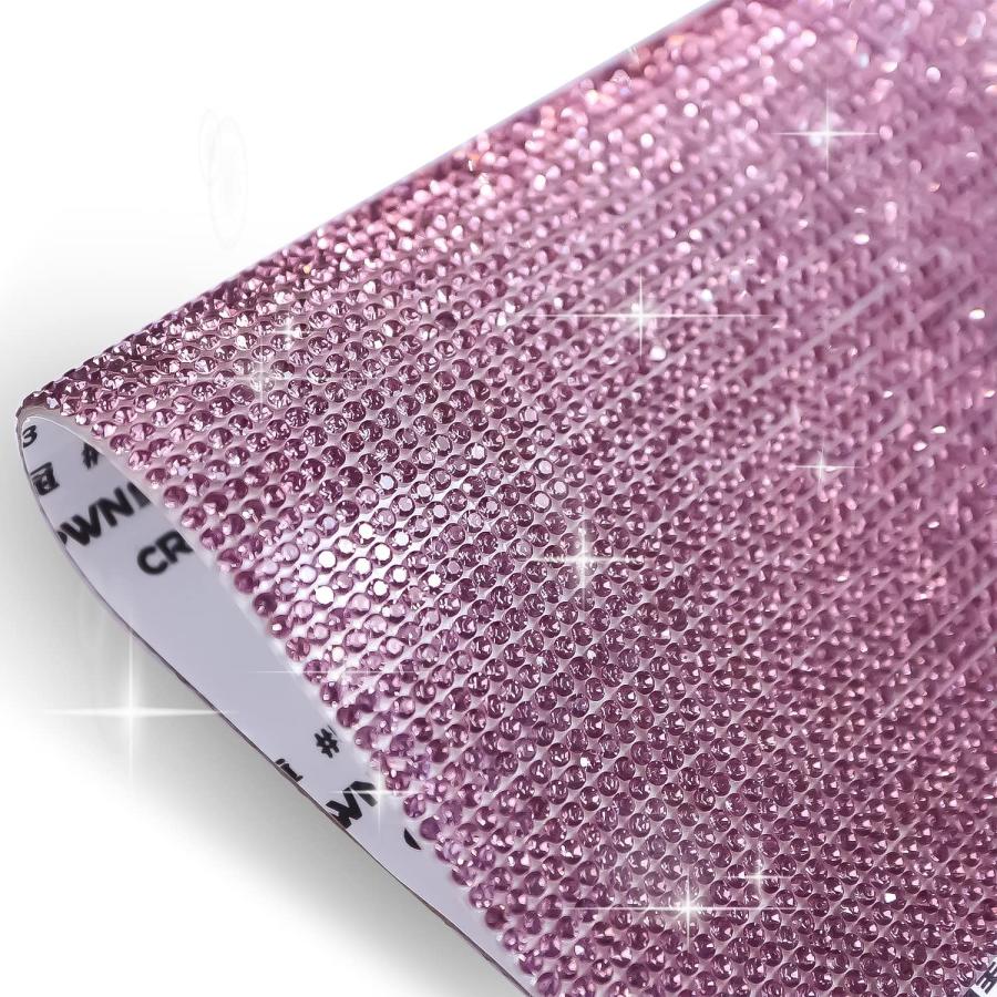 ラインストーンシール 粘着あり スマホ シート ステッカー 大きめスマホサイズ【ライトアメジスト】1シート 120x200mm  S022 | きらきらぷんぷん丸