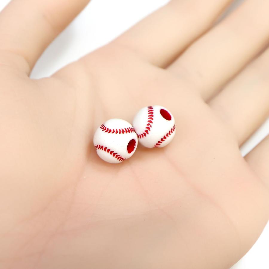 きらきらぷんぷん丸 スポーツボールビーズ 【野球ボール】11.5mm 50個