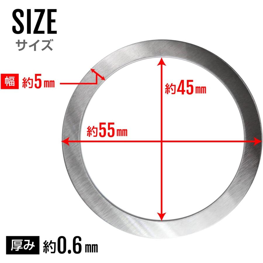 MagSafe用 リング 2枚入り マグセーフ シール メタルリング スマホリング スマートフォン 磁気増強 シルバー マグネットリング きらきらぷんぷん丸 SCP-059 | きらきらぷんぷん丸 | 02