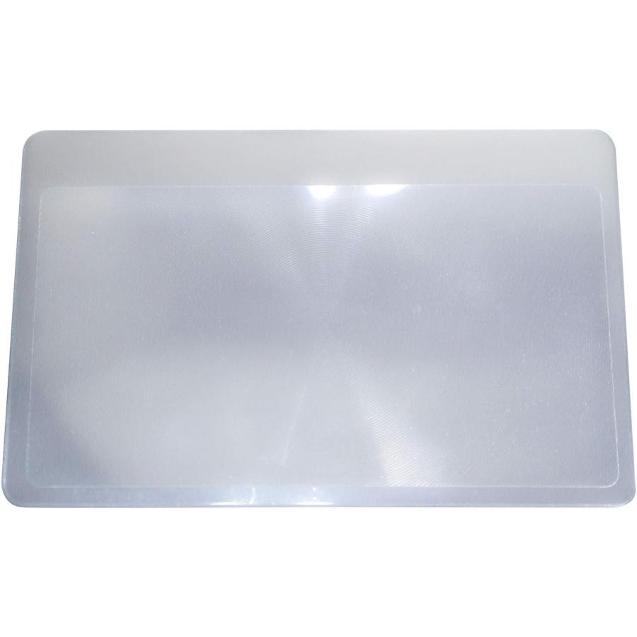 【拡大鏡3倍】カードルーペ(シートレンズ) 超薄型&軽量で携帯に便利 【5枚入】 透明 | きらきらぷんぷん丸 | 05