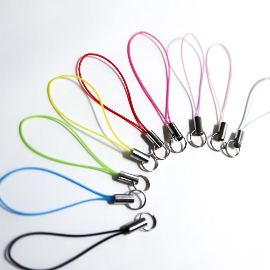 きらきらぷんぷん丸 携帯ストラップ 二重リング付き パーツ レッド 赤