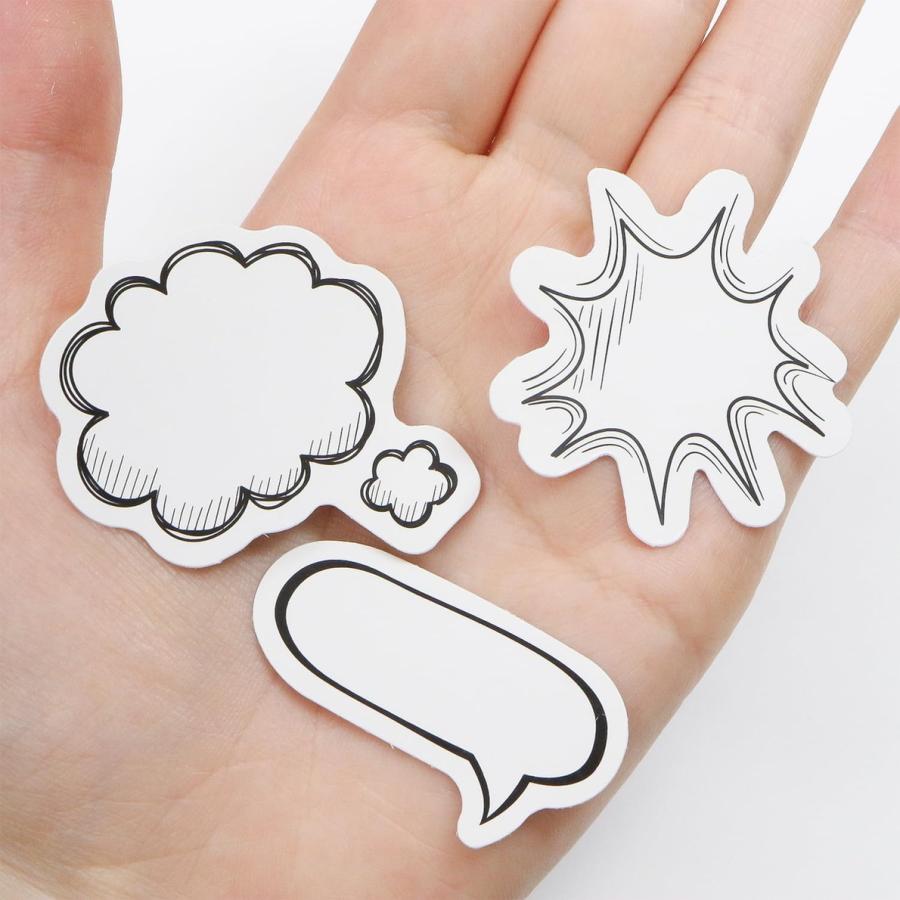 きらきらぷんぷん丸 吹き出しシール コミック風シール【約4cm