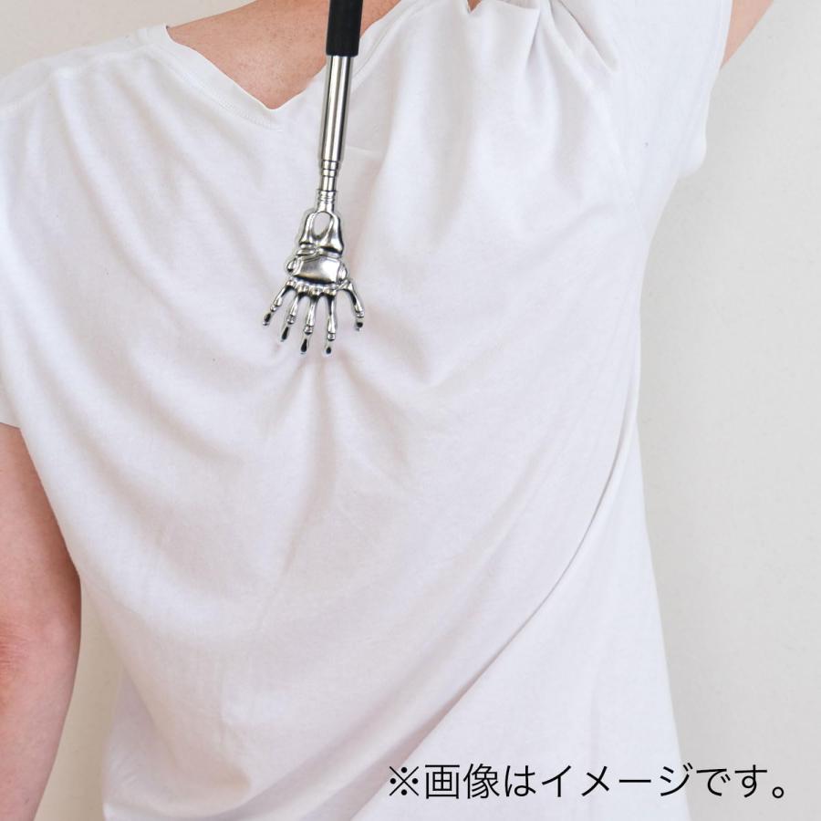 きらきらぷんぷん丸 孫の手 伸縮 金属製 背中かき棒 ブラック おもしろ