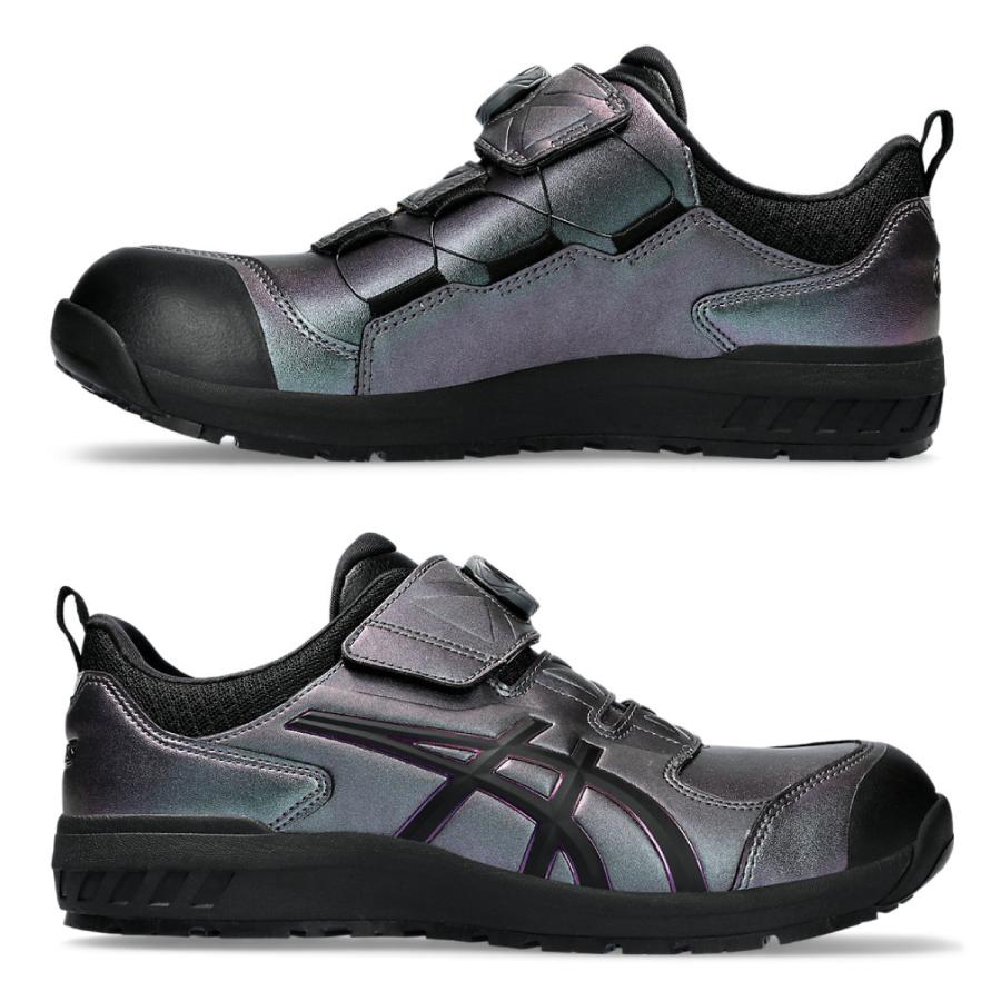 ウィンジョブ asics 安全靴 限定色 プリズムパープル/ブラック