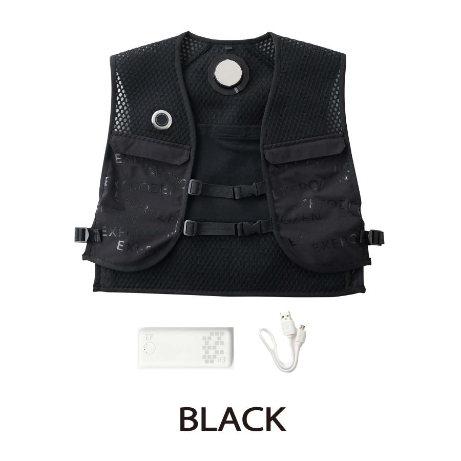冷却ベスト メッシュ ブラック 充電器付き 楽天市場】アクアウォーター ベスト ビッグボーン メッシュ