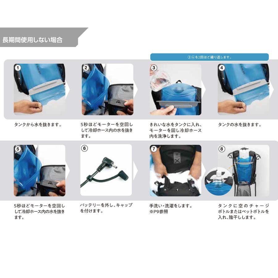暑さ対策・冷却グッズ WATER COOLED VEST ICEMAN PRO YAMASHIN ICEMAN PRO-X2 Wearable Cooling Vest Set 24V Battery