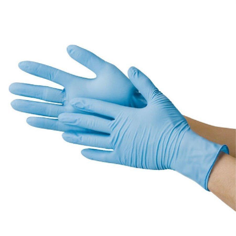 使い捨て手袋 ニトリル 極薄手袋 50枚入り 食品加工 清掃 介護 粉なし  