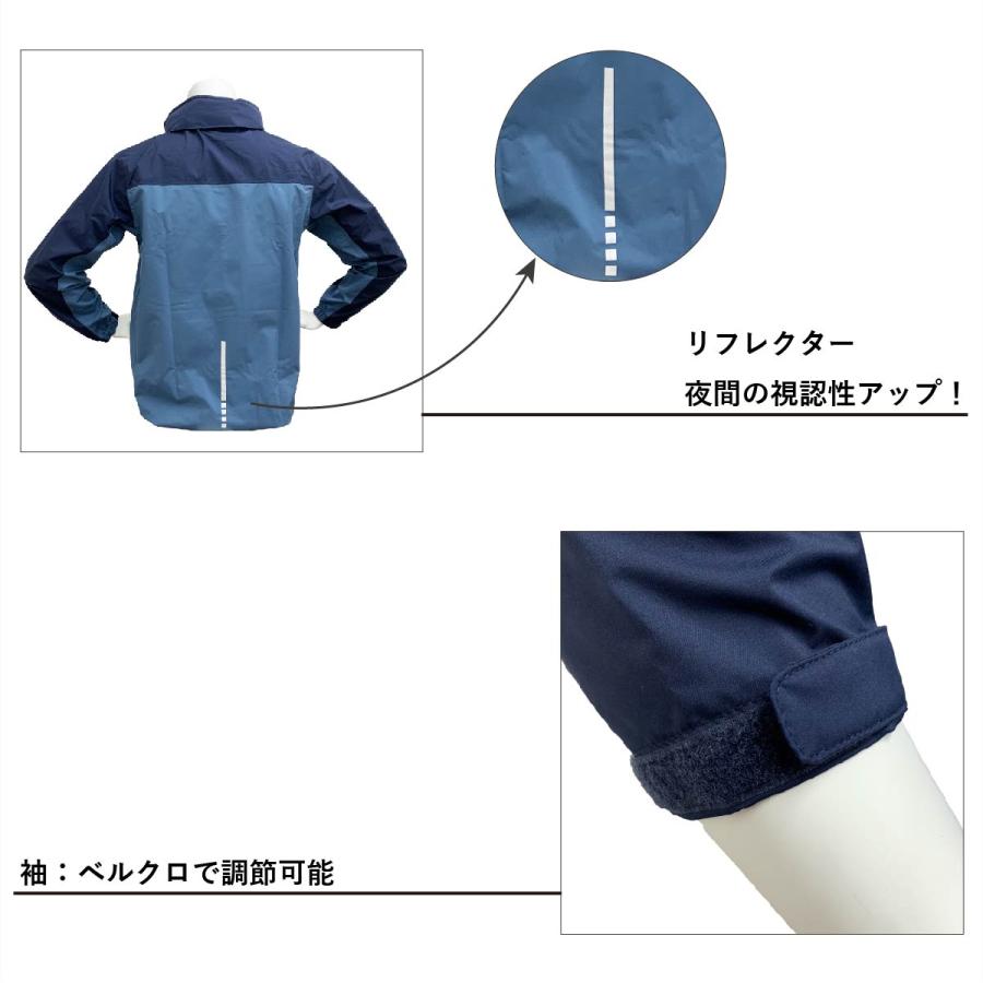 レインスーツ(上下セット) 合羽 一年中使える 透湿 M-4L 袖と レインスーツ(上下セット) 合羽 一年中使える 透湿 M-4L 袖と