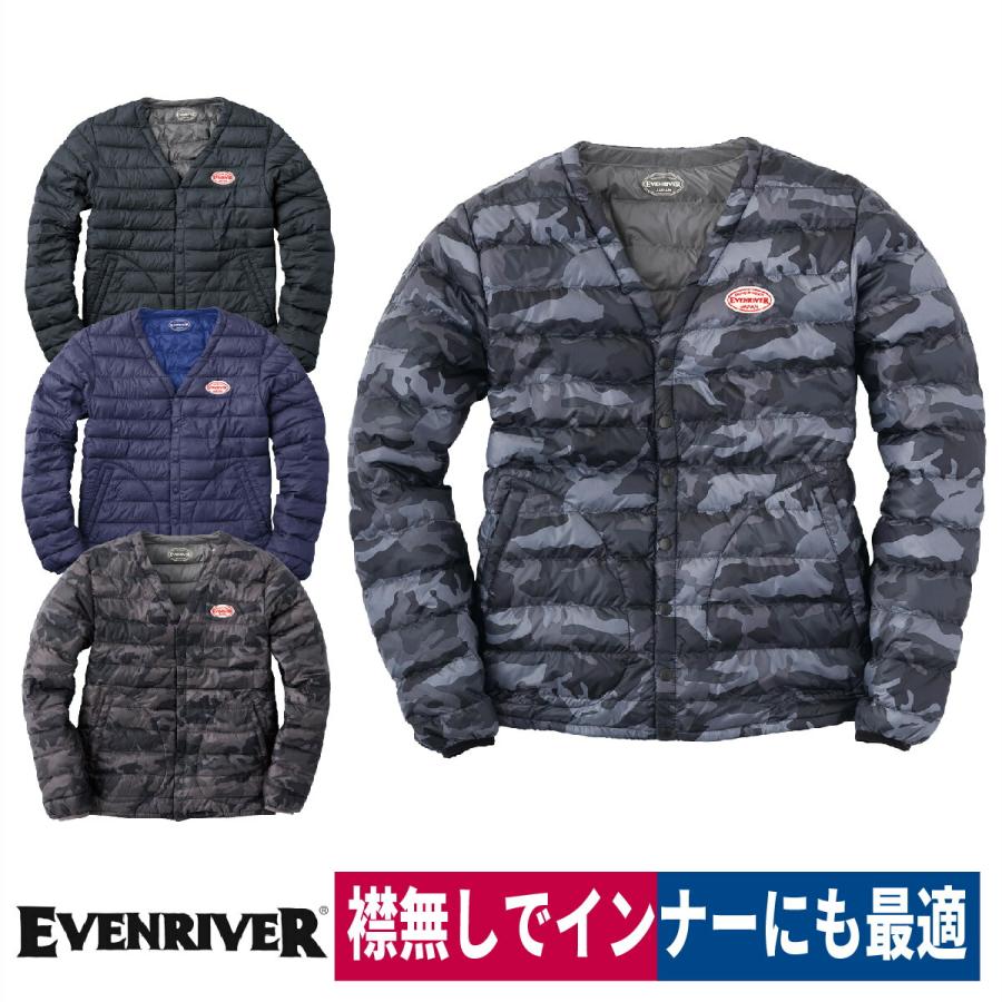 防寒着 数量限定 ライトファイバーダウンジャケット 軽量 Evenriver R 107 R 107 ワークウェイ 通販 Yahoo ショッピング