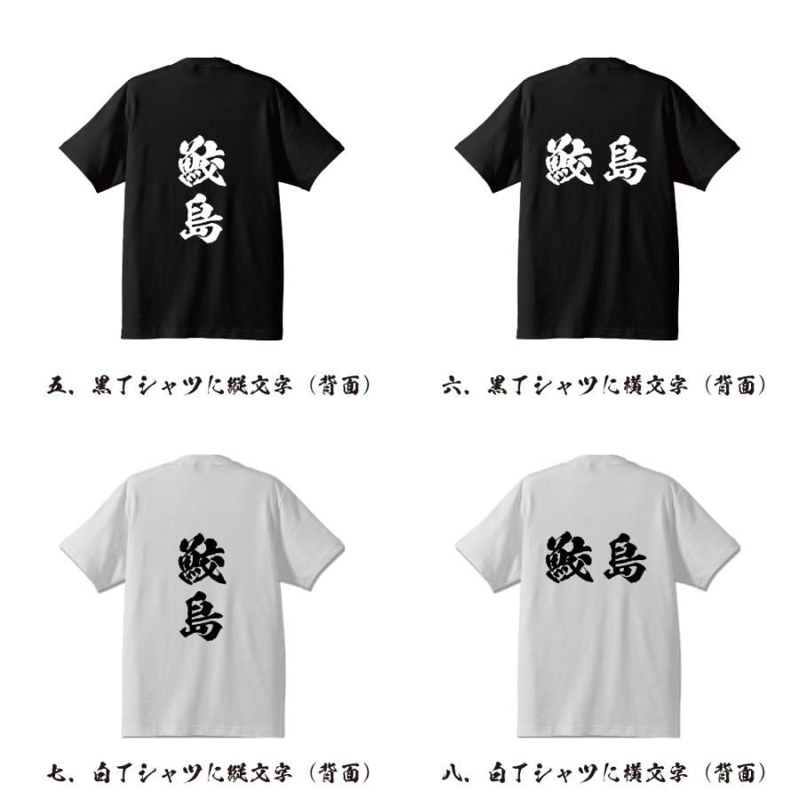 鮫島 オリジナル Tシャツ 書道家が書く プリント Tシャツ ( 名字 ) メンズ レディース キッズ 「 誕生日 等に 」｜workwear-workpro｜03