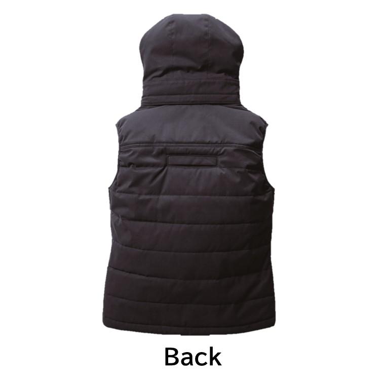 バートル 防寒ベスト 5054 ヌバック素材 フード取り外し可能 温かい 