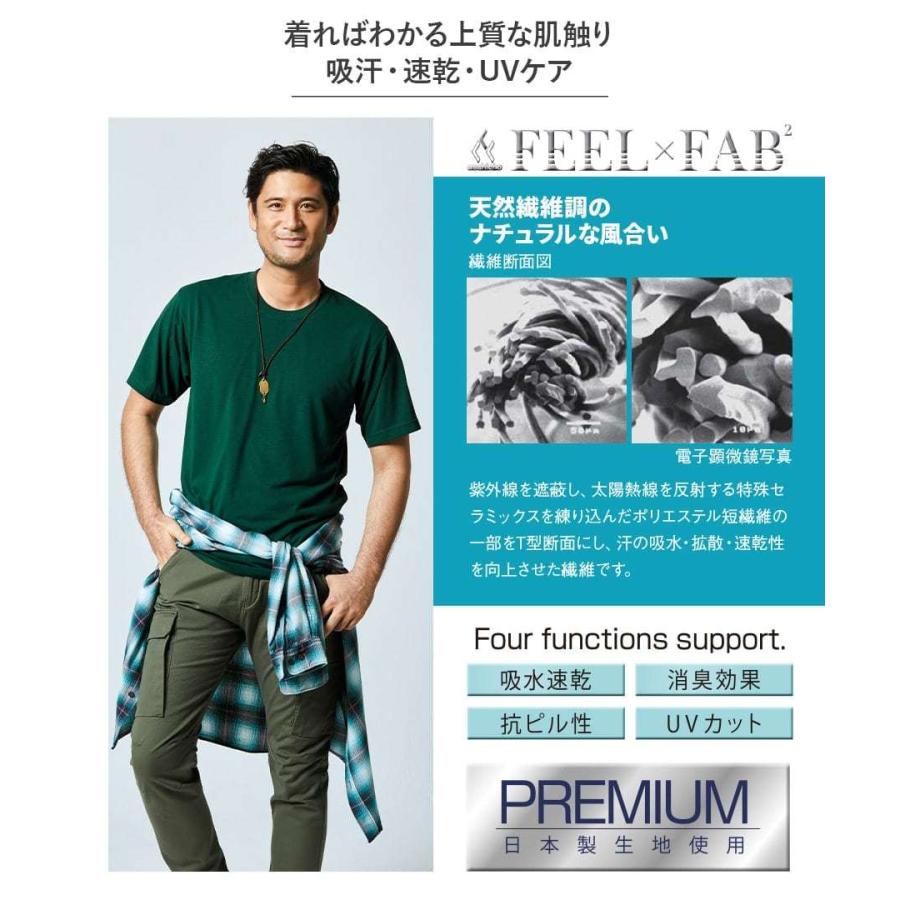 【店員イチオシ！】作業服 作業着 普段着 部屋着 無地 半袖Tシャツ プレミアムTシャツ 009 メンズ レディース 快適 清涼素材 吸汗速乾 抗菌防臭 | Asahicho | 13