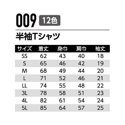 【店員イチオシ！】作業服 作業着 普段着 部屋着 無地 半袖Tシャツ プレミアムTシャツ 009 メンズ レディース 快適 清涼素材 吸汗速乾 抗菌防臭 | Asahicho | 17