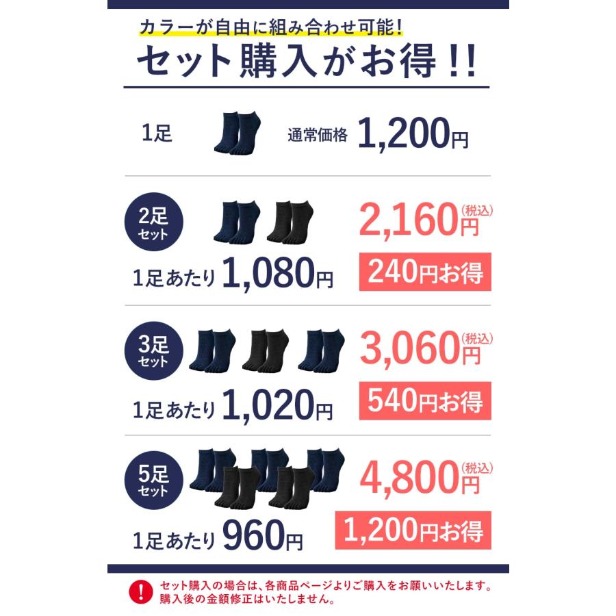【送料無料】 5本指靴下 作業用 五本指ソックス メンズ  日本製 指ピタ ショート丈 くるぶし丈 オールシーズン コーデュラ ブラック ネイビー スポーツ |  | 19