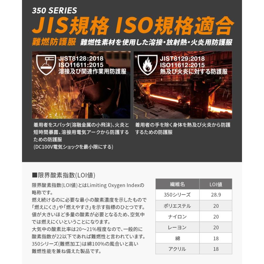 作業服 作業着 難燃ツナギ ファスナータイプ 353 通年 メンズ 春夏秋冬 鋳造 溶接 耐熱 耐炎 防護服JIS規格 ISO規格適合 オールシーズン用 | Asahicho | 03