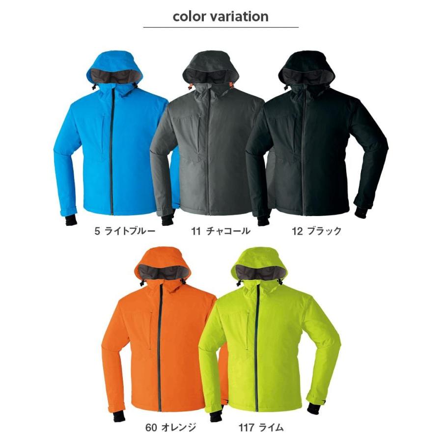 Asahicho 作業服 作業着 防寒 パーカ 65900 秋冬用 防水 撥水