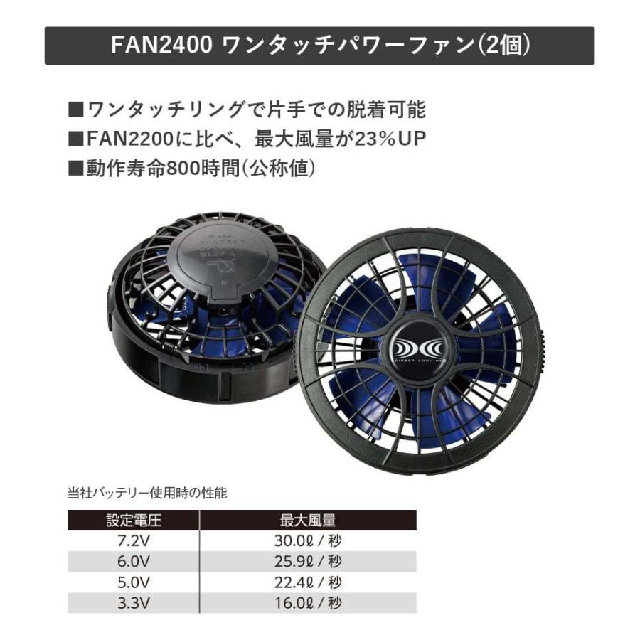 空調服セット パワーファン バッテリー付 作業着 作業服 新作 空調服 涼しい 半袖 KU92250 スポーティ カジュアル 撥水加工 S〜5L Asahicho｜workwearlab｜11