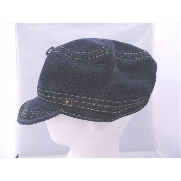 オリジナル ワークキャップ デニム 黄色ステッチ 2579● |  | 01