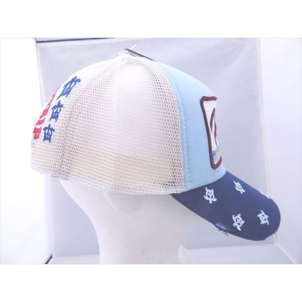 オリジナル メッシュキャップ HulaSurf Hawaii ダメージ加工 亀刺繍紺つば 白メッシュ 2555● |  | 02