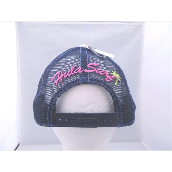 オリジナル メッシュキャップ USA HOT Hawaii 亀虹刺繍 白つば 黒メッシュ 2557● |  | 03