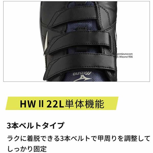 在庫限り 限定色 ミズノ オールマイティ HWII 22L ベルクロ ローカット 
