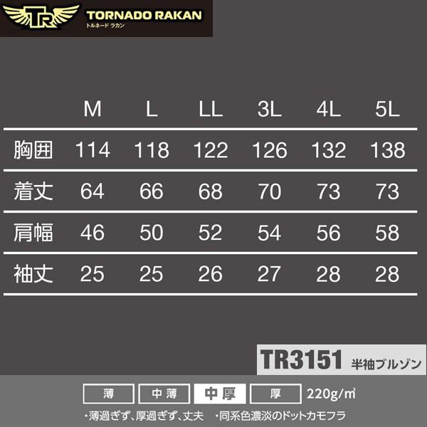空調服 熱中症対策 トルネードラカン TORNADO RAKAN 半袖