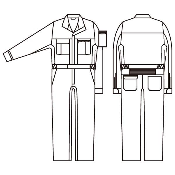 SOWA 39010 つなぎ・続服 ポリエステル65%、綿35% 4L |  | 05