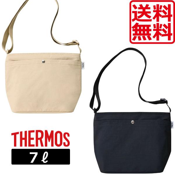 サーモス 保冷ショルダーバッグ 保冷バッグ RFO007 ７l ブラック ベージュ THERMOS 保冷ショッピングバッグ 7リットル お買い物 お散歩 おでかけ 送料無料