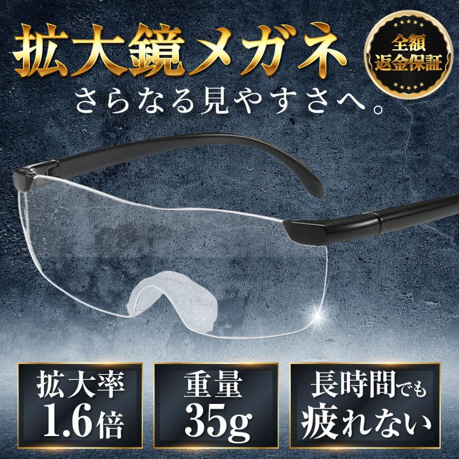 輝い ルーペメガネ おしゃれ 拡大 倍率 高性能 拡大鏡 眼鏡 1 6倍 フレームレス 携帯用 読書 Wantannas Go Id