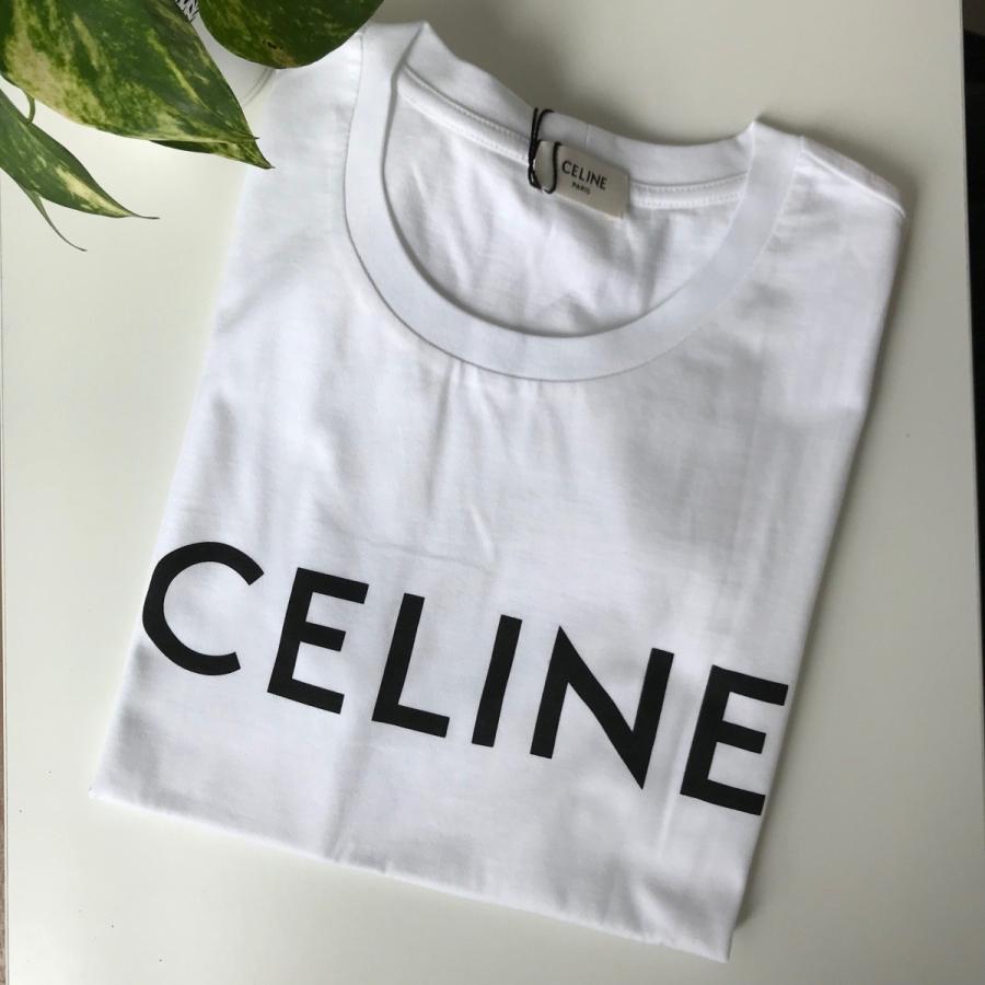 s CELINE セリーヌ Tシャツ レディース 2X314916G.01OB 白 ロゴ 送料