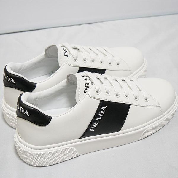 プラダ PRADA レザー ホワイト スニーカー1E223M 12106011 レディース