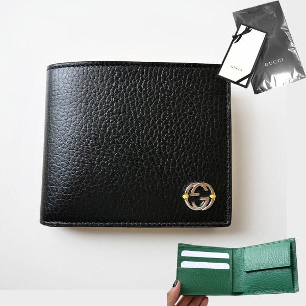 【公式】 GUCCI グッチ　大人気バイカラーメンズ レザー折りたたみ財布 610466 CA02N　男性 送料無料ギフト包装 【PET6476935143】(23595円)