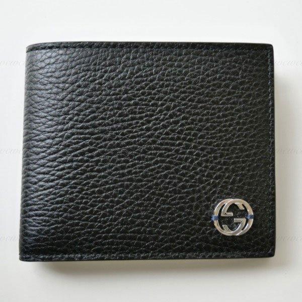 【公式】 GUCCI グッチ　大人気バイカラーメンズ レザー折りたたみ財布 610466 CA02N　男性 送料無料ギフト包装 【PET6476935143】(23595円)