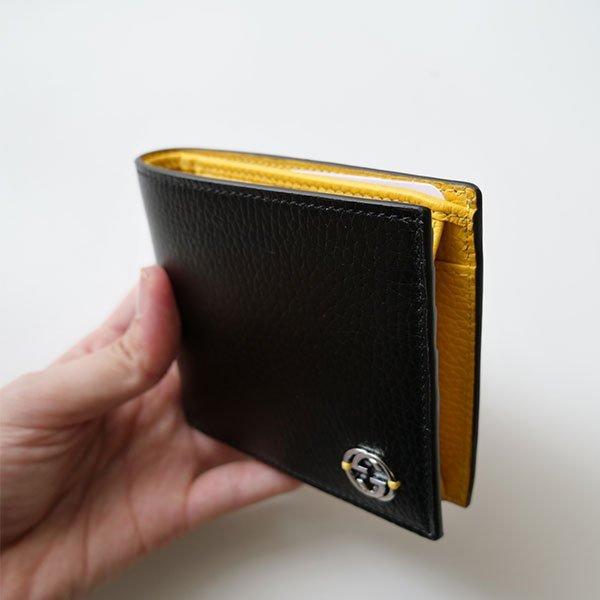【公式】 GUCCI グッチ　大人気バイカラーメンズ レザー折りたたみ財布 610466 CA02N　男性 送料無料ギフト包装 【PET6476935143】(23595円)
