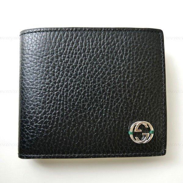 【公式】 GUCCI グッチ　大人気バイカラーメンズ レザー折りたたみ財布 610466 CA02N　男性 送料無料ギフト包装 【PET6476935143】(23595円)