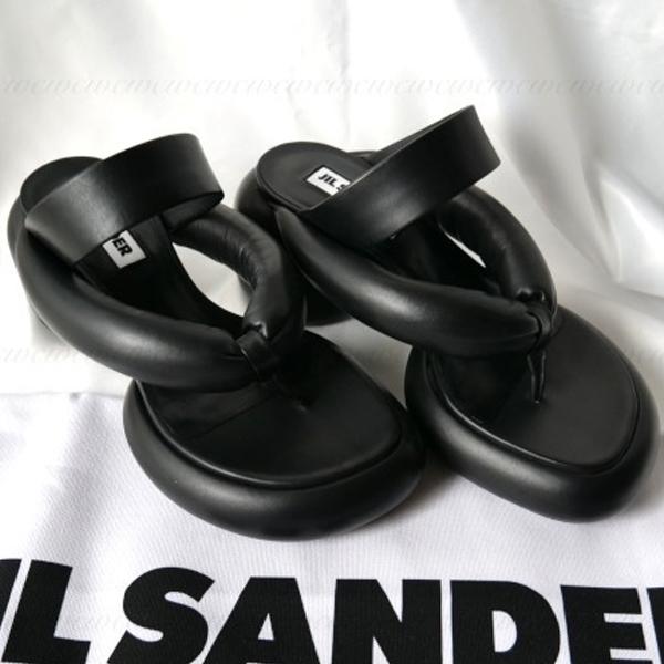 ジルサンダー Jil Sander 人気のカーフスキン レザーサンダル JS38039A