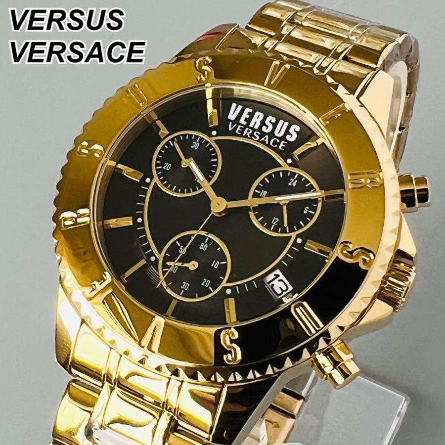 ヴェルサス ヴェルサーチ 腕時計 メンズ 新品 ゴールド ケース付属 