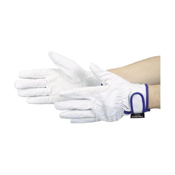 【正規通販】 (まとめ) TRUSCO マジック式 防寒豚本革手袋 当て付タイプ LLサイズ TWLG-LL 1双 〔×5セット〕 使い捨て手袋
