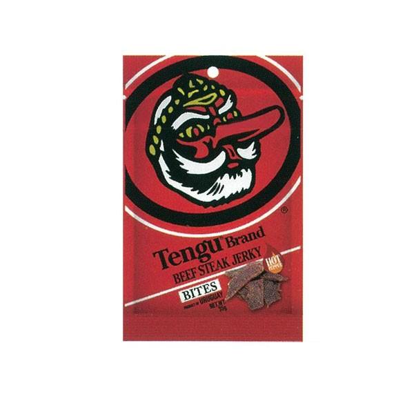 送料無料 テング ビーフステーキジャーキー バイツ ホット 35g 24袋 Anguloyasociados Com