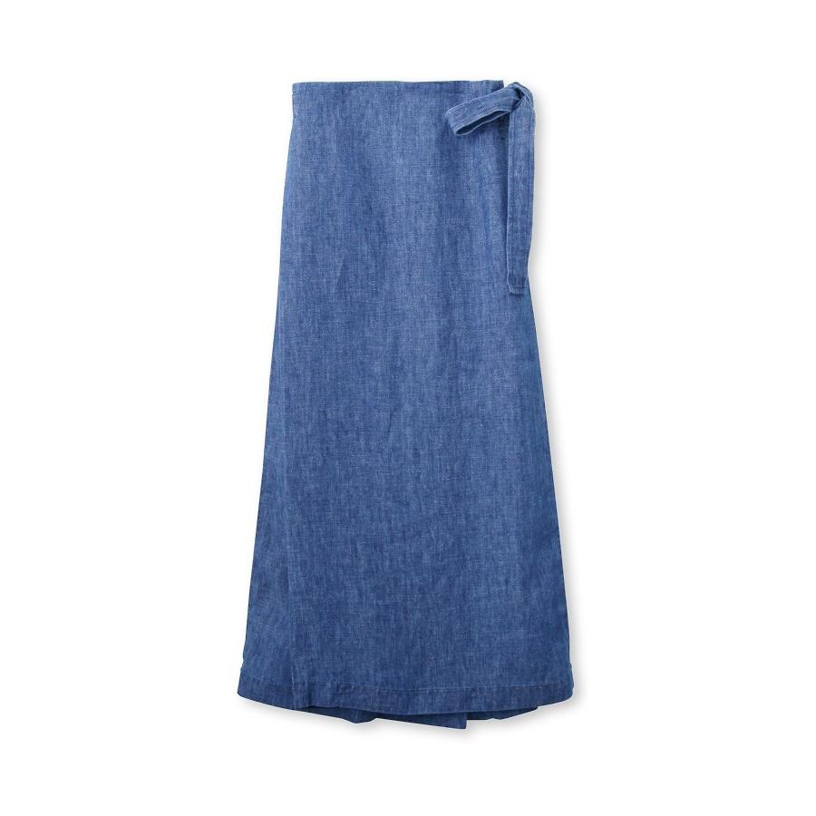 Dressterior Ladies ドレステリア レディース 2way リネンデニム ラップスカート World Online Store 株 ワールド 通販 Paypayモール