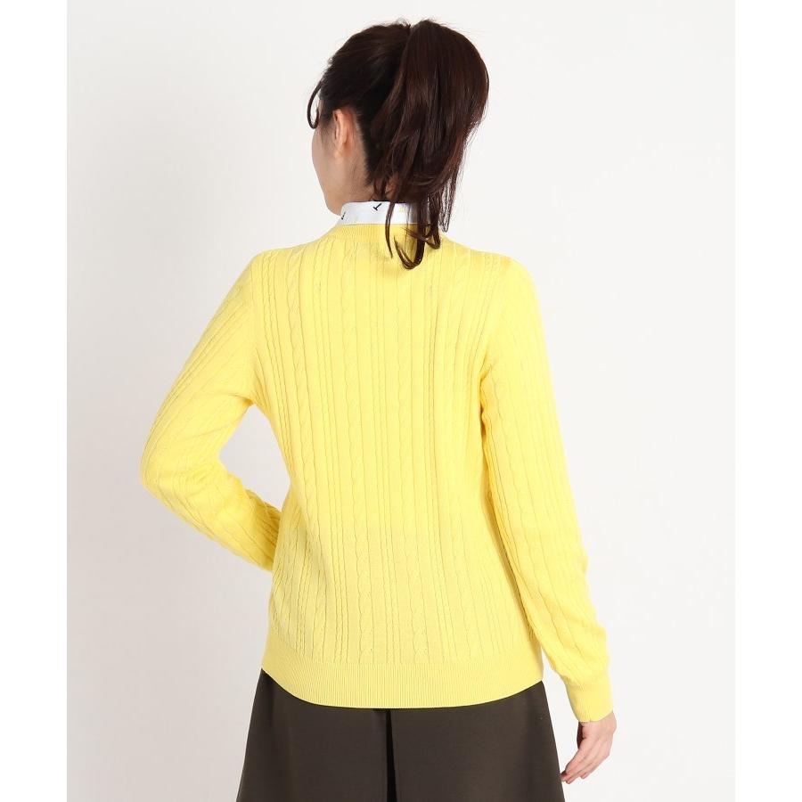 即納最大半額 Adabat Ladies アダバット レディース ケーブル編みクルーネックセーター アウトレット送料無料 Kwsrbd Com