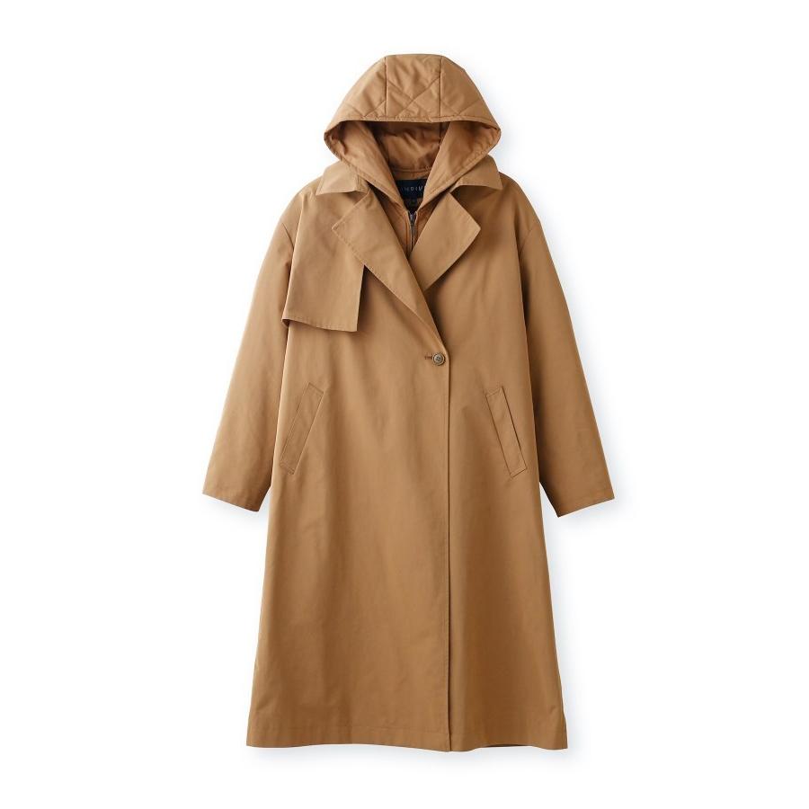 Indivi インディヴィ S 撥水 フードライナー付きトレンチコート World Online Store 株 ワールド 通販 Paypayモール