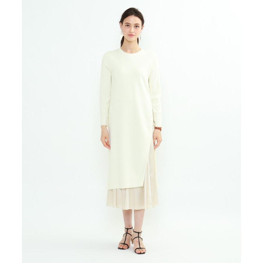 Indivi インディヴィ ニットワンピース 布帛スカート セットアップ World Online Store 株 ワールド 通販 Paypayモール