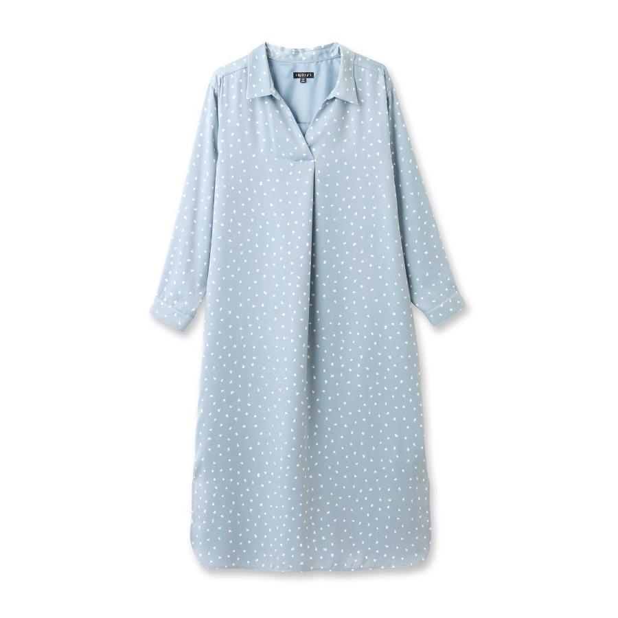 在庫一掃最安挑戦 Indivi インディヴィ マシンウォッシュ ハンドペイント幾何柄ワンピース 21年春夏再入荷 Weserve Co In