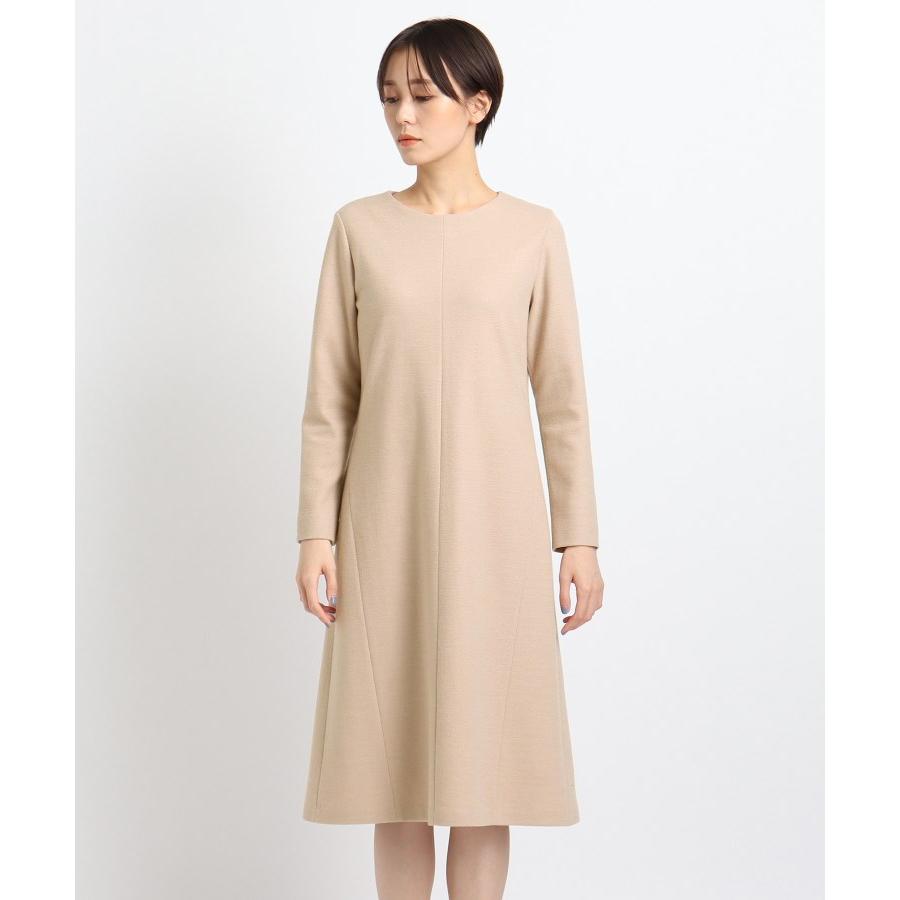 Indivi インディヴィ ウール100 日本製 Aラインワンピース Brf0127 World Online Store 株 ワールド 通販 Yahoo ショッピング